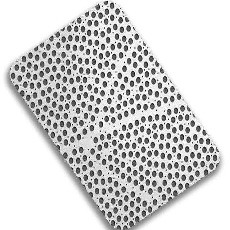 Perforated stainless steel sheet