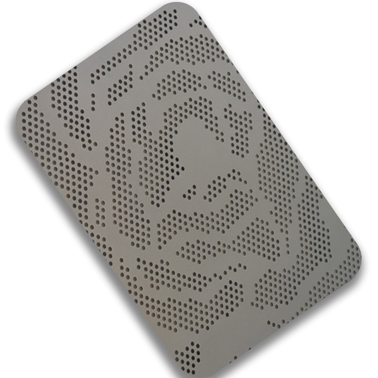 Perforated stainless steel sheet