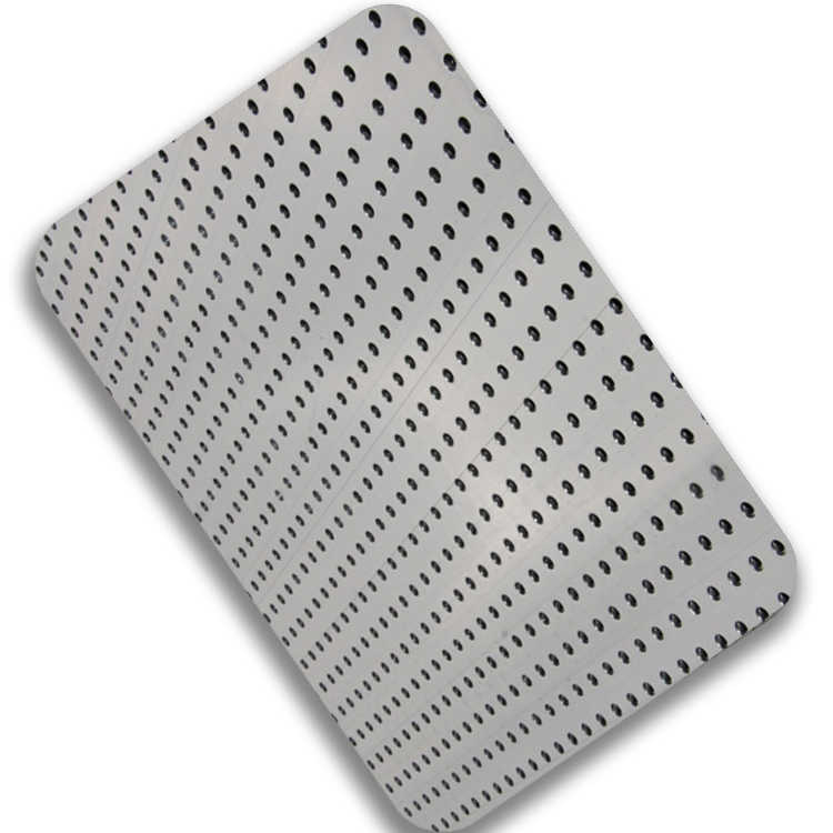 Perforated stainless steel sheet