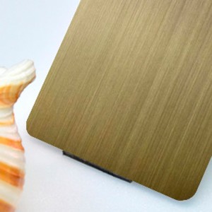 304 201 Decorative Stainless Steel Sheet 4X8 Brushed Hairline Finish Color Blue Gold Green for Building Exterior Wall Panel