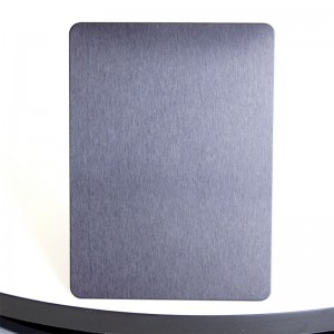 High Tech 304 grade 0,8 mm Gun Metal Black Color Hairline / No.4 / Brush Surface Stainless Steel Sheet for Project Decoration