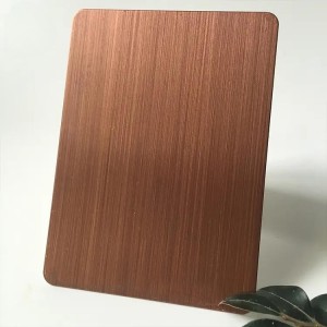 china hairline finish Rose gold stainless steel sheet manufacturers