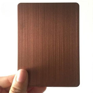 china hairline finish Rose gold stainless steel sheet manufacturers