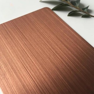 china hairline finish Rose gold stainless steel sheet manufacturers