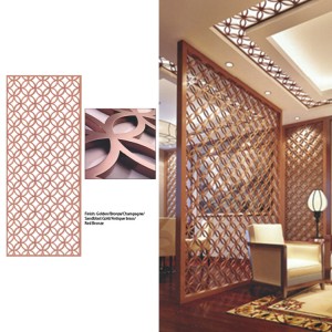 Décor personnalisé intérieur design Laser Cut Living en acier inoxydable Cuisine-HM-Partition PT016