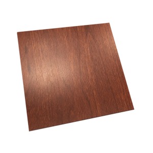 High pressure laminated 1mm 1.2mm 1.5mm 4×8 wood grain stainless steel sheets for background panels and kitchen decoration