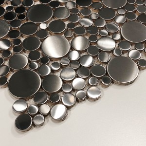 304 316 Sliver hairline stainless steel mosaic tile for sale