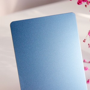 201 304 Bead Blasted Stainless Steel Sheet Decorative Metal Plate Blue Sand Blasted Stainless Steel Sheet for Wall Decoration