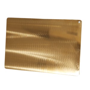 304 Gold 3D laser engraved Decorative Stainless Steel Sheet