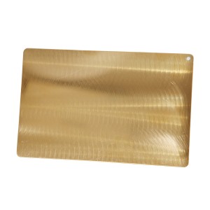 304 Gold 3D laser engraved Decorative Stainless Steel Sheet