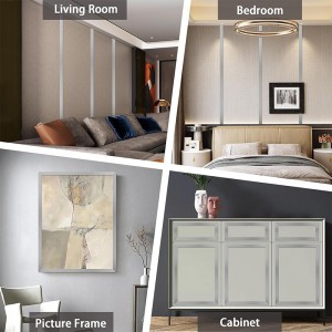 Golden Stainless Steel Strip Flat Self-Adhesive Tile Trim Roll for Furniture Wall Floor Transition Strip