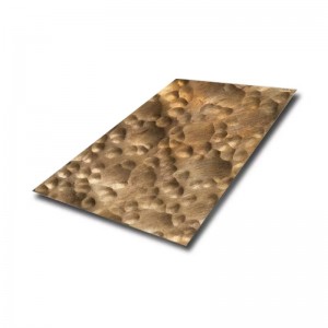 304 316 316L 410 430 Ss Sheet Handmade Design Hammered Stainless Steel Sheets for Wall Panel or Ceiling Panel