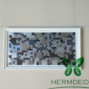 Factory made hot-sale Etched Stainless Steel Decorative Sheet -
 Diamond Shape Glass Metal Mosaic Stainless Steel For Designing Room-HM-MS054 – Hermes Steel