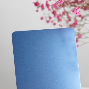 304 Decoration Sand Blasted Stainless Steel Sheet Blue Pvd Color Coating Bead Blasted Finish Stainless Steel Sheets