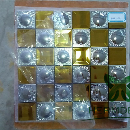 China Wholesale Stainless Steel 304 Cladding Plate Suppliers – 
 Metal Tile Design Stainless Steel 3D Siliver Rhombus Metal Mosaic Tiles-HM-MS047 – Hermes Steel