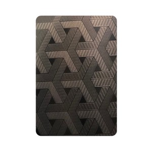 ASTM 1mm 1.2mm 1.5mm embossing stainless steel pattern grade 304 stainless steel hotel project for wall panels