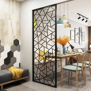 Customized Stainless Steel Office Wall Partition Door Room Divider Interior Home Decorative Partitions For Conference-HM-PT024