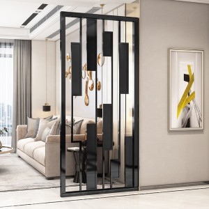 Without middleman hot sales 201 champagne hairline stainless steel room dividers for decoration