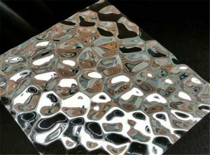 201 304 316 Sliver Water Ripple Stainless Steel Sheet for Ceiling Decoration