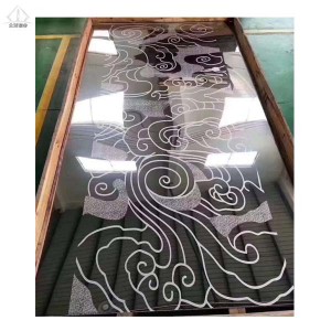 Best Quality 304 316 Stainless Steel Mirror Etched Color Sheet 1220*2440mm for Elevator Interior Door Decoration