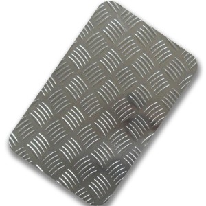 JIS Inox 304 0.6mm 0.8mm 1219X2438mm custom stamped stainless steel checkered plate size for subway station floor