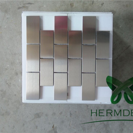 Well-designed Mesh Band Stainless Steel Watch - Porfessional Golden Rectangle Stainless Steel Sheet Mosaic-HM-MS059 – Hermes Steel