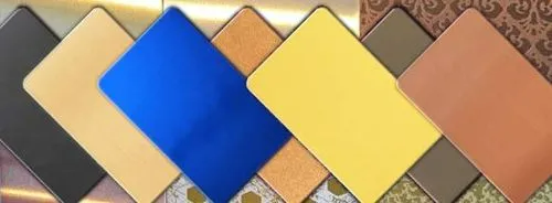 What are the types of colored stainless steel plates?