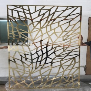 Modern styles stainless steel sheet welding screens used as room divider partition wall