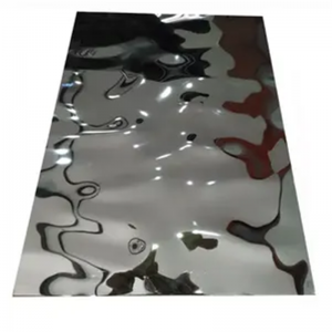 Best quality 201 4×8 4×10 stamped water ripple finish restaurant stainless steel sheets for ceiling panels