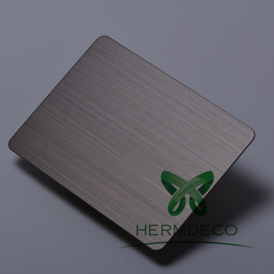 Good New Products Black 304  Stainless Steel Sheet Satin Hairline-HM-HL004