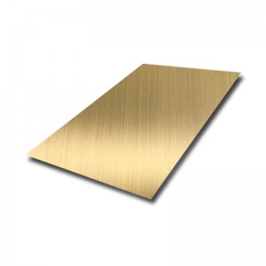 304 Gold Hairline Finish Stainless Steel Sheet – Hermes Steel