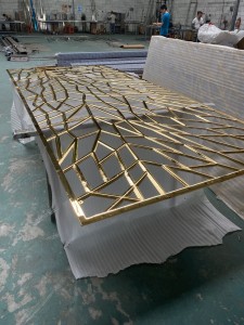 Modern styles stainless steel sheet welding screens used as room divider partition wall