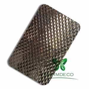 Decorative Metal Sheets Stamped Color Stainless Steel Sheet Metal Plate for Elevator Door Panel-HM-ST015