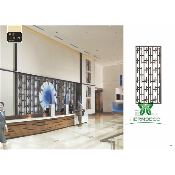 OEM Customized 304 Art Brushed Stainless Steel Sheet -
 Partition Stainless Steel Perforated Sheet For Ornamental Use-HM-PT015 – Hermes Steel