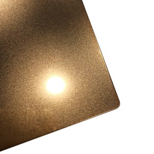 Customized 304 201 4×8 Stainless Steel Bead Blasted Metal Panels Tawny Sandblasted Sheet for Hotel Casino Interior Decoration