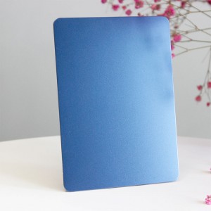 304 Decoration Sand Blasted Stainless Steel Sheet Blue Pvd Color Coating Bead Blasted Finish Stainless Steel Sheets