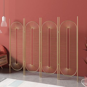 Durable Modeling 201 304 316 Stainless Steel Metal Partition Gold Mirror Welding Room Divider for Decoration