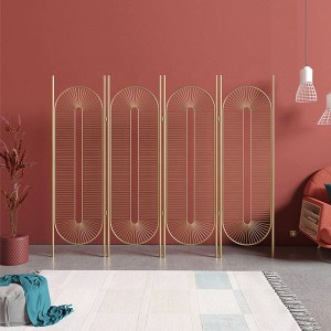 Durable Modeling 201 304 316 Stainless Steel Metal Partition Gold Mirror Welding Room Divider for Decoration