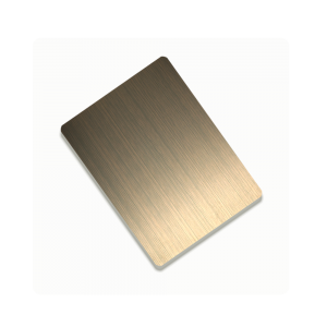Best Quality 304 316 Hairline Finish 4×8 Rose Gold PVD Color Coating Metal Decorative Sheet for Door Frame Decoration