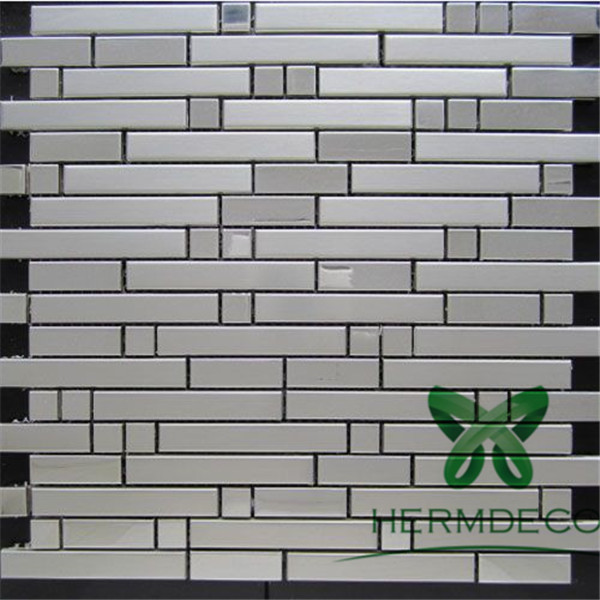 Popular Design for 0.8mm Sheet Stainless Steel -
 New Style Glass Mosaics Chips Stainless Steel-HM-MS021 – Hermes Steel