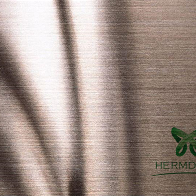 Reliable Supplier 304 Embossed Stainless Steel Sheet -
 Champagne Hairline Finish Stainless Steel Sheet Foshan Boats For Sale-HM-HL005 – Hermes Steel