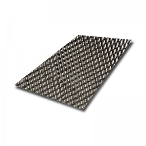 Hot sales 304 0.5mm thickness embossed stainless steel color decorative panel for elevator floor