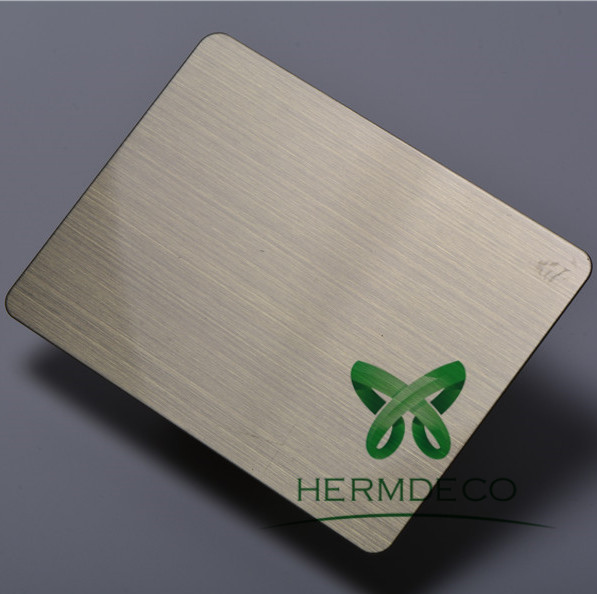 Wholesale Price China Stainless Steel Perforated Sheet -
 Best Price 304 Color Hairline Stainless Steel Plate-HM-HL001 – Hermes Steel