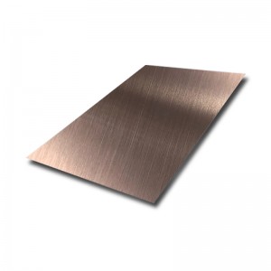 Brushed stainless steel PVD Color Coating Hairline Stainless Steel Sheet – Hermes Steel