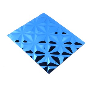 blue stamped finish embossed stainless steel sheet supplier – Hermes steel