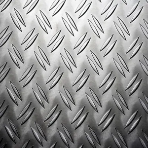 Customized 304 Cold Rolled Embossed Stainless Steel Sheet 2 Bars Pattern Checkered Stainless Steel Sheet