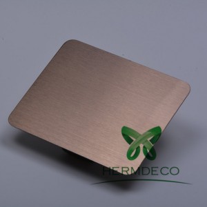 Good Wholesale Vendors Asme Sa-240 304 Stainless Steel Plate -
 1.0Mm Thick Stainless Steel Hairline For Elevator Door-HM-HL007 – Hermes Steel