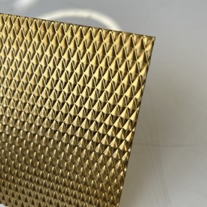 Customized Embossed Stainless Steel Sheets 304 Decorative Stainless Steel Sheet 4*8 Ft Diamond Stainless Steel Embossing Sheet