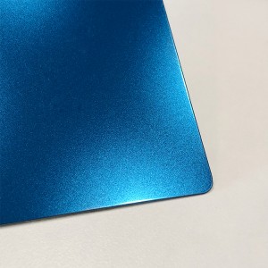 PVD Color Coating Blue sandblasted stainless steel sheet 304 Decorative Stainless Steel Bead Blasted Plate