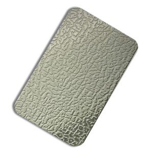 embossed pattern 0.8mm 1.0mm 1.2mm embossed stainless steel sheet for kitchen fabrications surface